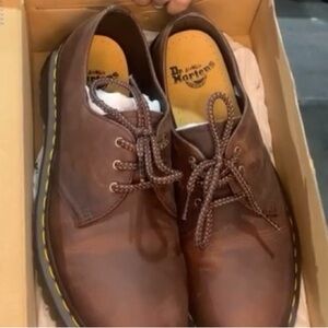 NIB Dr Martens 1461 Oxfords Unisex Sz M9/W10/EU42. Crazy Horse Brown Leather